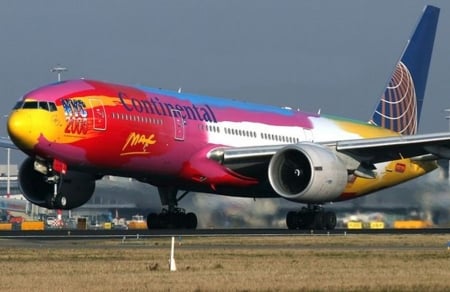 Beautiful Colors - colors, boeing, plane, beautiful