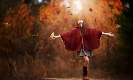 â™¥ - photography, girl, abstract, autumn