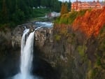 Rusty Rocks by Snoqualmie Falls