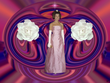 Jackie O - eye candy, collage, 3d, fractal, abstract