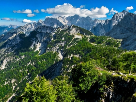 Mountains - nature, beauty, mountain, summer, blue sky