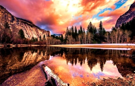 Yosemite National Park - Mountain, Yosemite, Lake, Park