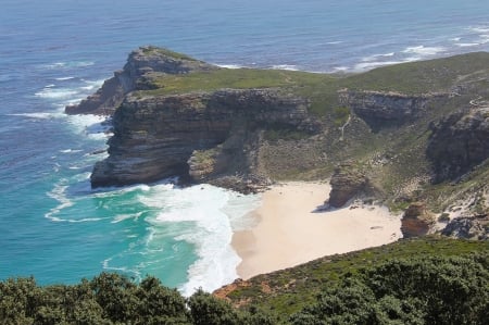 Cape of Good Hope - nature, beach, cape of Good Hope, landscape, great, South Africa, ocean, mountain