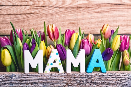 Happy Mother's day! - pretty, beautiful, love, happy, flowers, colorful, tulips, holiday, mother, day