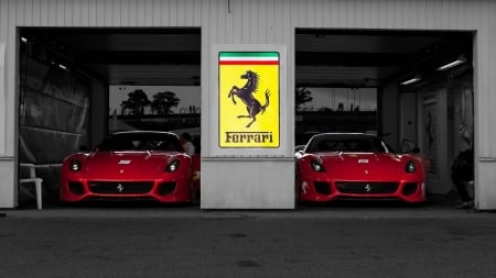 Ferrari Garage - Ferrari, car, auto, garage, italian