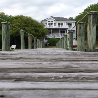 The dock and house