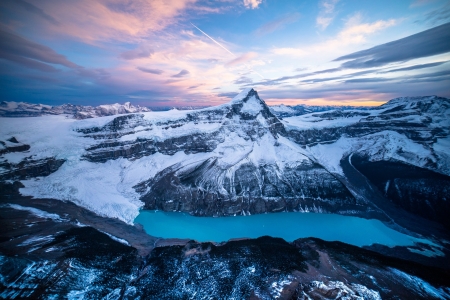 Mountain Range - sky, lake, beauty, landscape, nature, range, earth, mountain