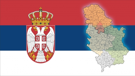 Serbia - southeast, country, balkan, serbia, europe, map