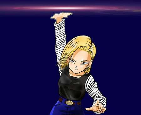 18's destructo disk - dbz, 18, wallpaper