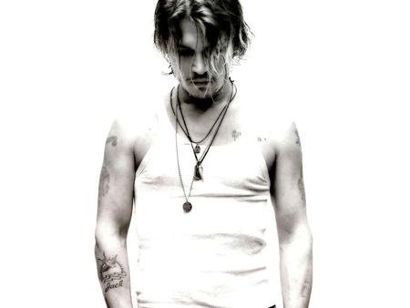 johnny depp - black and white, movies, cinema