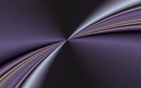 Purple Horizon - horizon, blue, mauve, colors, pink, black, pewter, grey, purple, fractals, color, fractal, ribbons