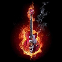 Burning Guitar