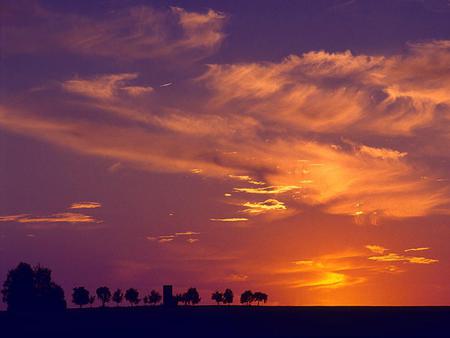 Evening Sunset - nature, sunset