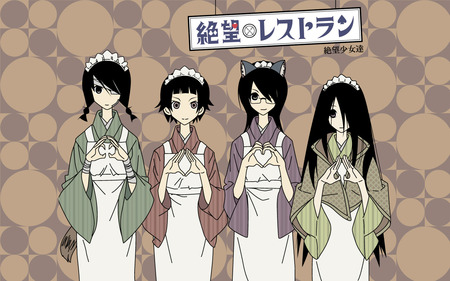 Sayonara Zetsubou Sensei - zetsubou sensei, abiru, harumi, matoi, komori