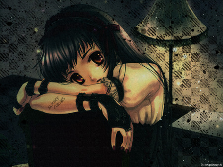 Empty Voices.. - girl, cry, sad, anime, anime girl, depressed, black hair, empty voices