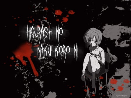 Higurashi No Naku Koro Ni - anime, bloody, higurashi, anime girl, higurashi no naku koro ni