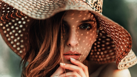 Pretty Face - hat, face, woman, model