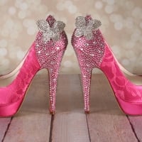 Pink shoes