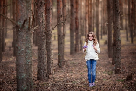 â™¥ - photography, forest, girl, abstract