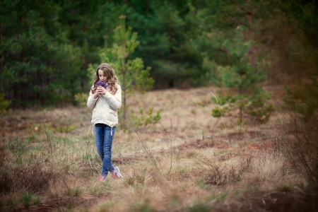 â™¥ - photography, forest, girl, abstract