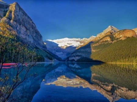 The Louise Lake,Canada - nature, lake, reflection, mountain, park, banff