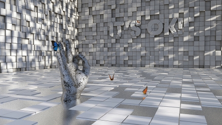 Its ok - abstract, 3d, fantasy, butterflies