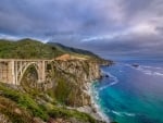 Blue Water at Bixby Bridge, Big Sur, California