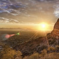 Sunset over a Valley, Phoenix, Arizona