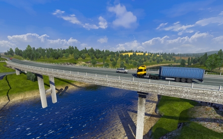 Euro Truck Simulator 2 - euro truck simulator, simulator, pc, video game, road, gaming, trucks, euro truck simulator 2, trucking