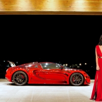 Bugatti and Holly Peers in Red