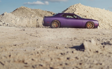 Dodge-Challenger-SRT-Hellcat - mopar, purple, hellcat, custom wheels