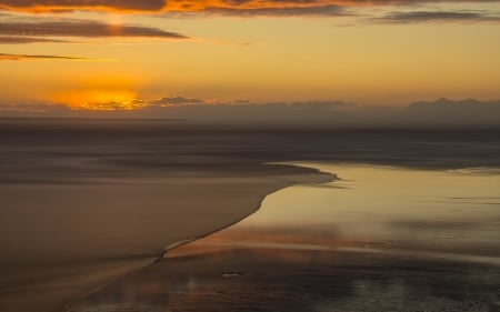 Splendor our planet - nature, beach, sunset, cloud