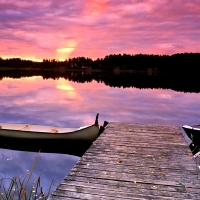 Sunset over the River