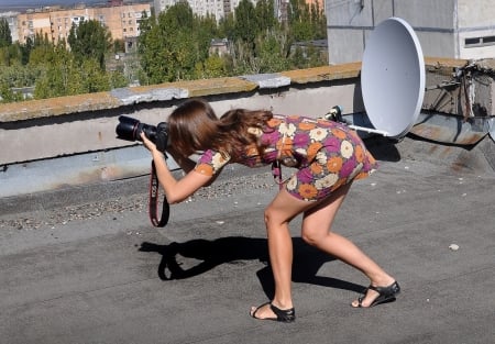 Pretty photographer - shot, girl, pretty, camera