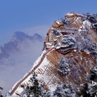 Mount Hua in Shaanxi Province China