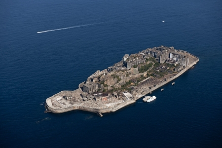 Hashima Island - Island, Hashima Island, water, Japan, Battleship Island, ocean, abandoned, Gunkanjima