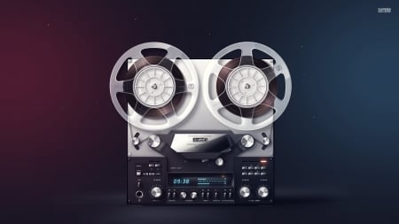 Old Reel-To-Reel Tape Recorder - Reel To Reel, Old, Tape, technology, Recorder