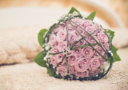 Lovely Pink bouquet - bouquet, flowers, roses, pink