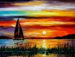 Sunset  painting