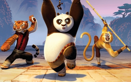 kung fu panda - kung fu, panda, tigress, po