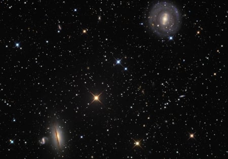 NGC 5078 and Friends - space, fun, planets, galaxies, stars, cool