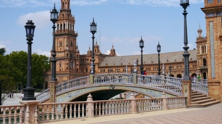 Sevilla / Spain - spain, place, sevilla, bridge, palace