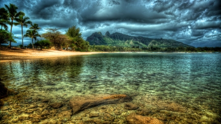 Splendid Nature - cloud, beautiful, beach, sea