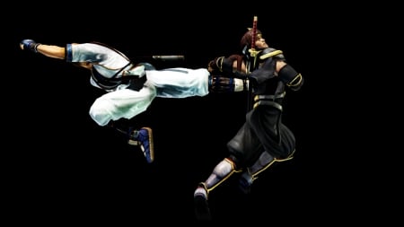 Hayate vs Hayabusa - ninjutsu, dead or alive, ryu hayabusa, ninja, kick, hayate, fighters