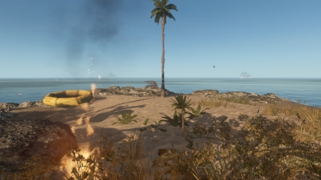 Stranded Deep - beach, food, first person, sand, open world, survival, fire, PC, Stranded Deep, video game, Linux, Ocean, BEAM Team, game, realistic, water, life raft, OS X, gaming