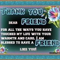 THANK YOU FRIEND