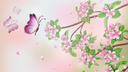 Plum Blossoms and Butterflies