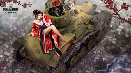 Girls in World of Tanks - girls, tanks, video, world