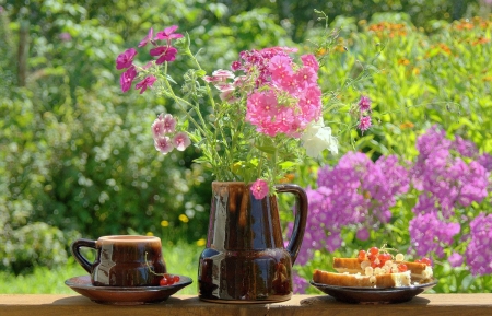 ♥ - abstract, flowers, cup, soft