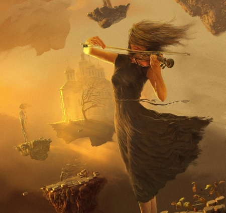 â™¥ - music, violin, art, lady